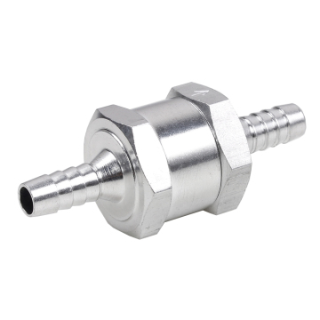 6/8/10/12mm Aluminum Non-Return Check Valves for Water, Petrol, and Diesel Lines
