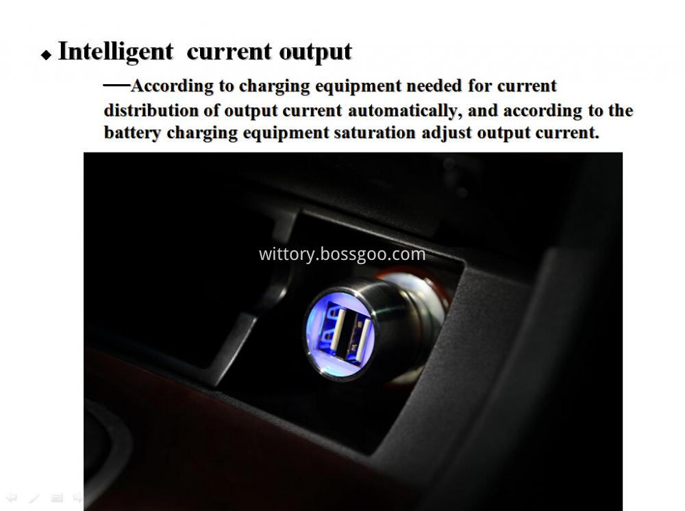 OUTPUT LIGHT  CAR CHARGER