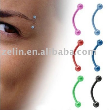 316L plated eyebow ring body piercing jewelry