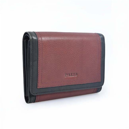 Trifold Leather Wallet Woman Purse Cadeau Personnalisé