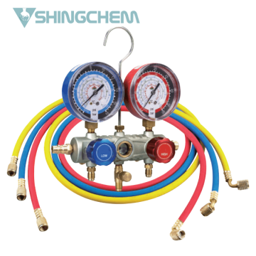High Accuracy Digital Manifold Gauge Set with Display Pressure Fitting Assistant