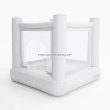 Commercial White Inflatable Bounce House for Kids - Sports & Entertainment