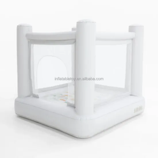 Commercial White Inflatable Bounce House for Kids - Sports & Entertainment