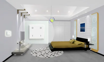 Wireless remote control lighting switch for smart hoem automation