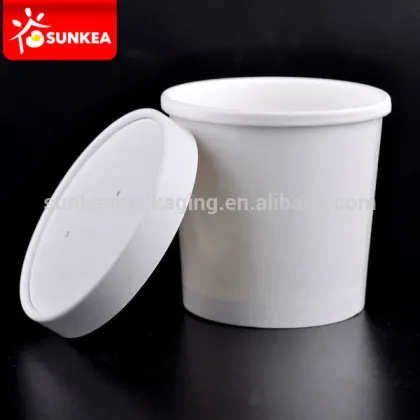 16 oz paper soup cups with paper lids