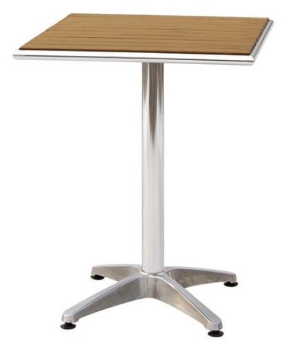 Aluminum polywood table