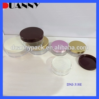 CLEARLY EMPTY POWDER JAR CONTAINER WHOLESALE, COSMETIC JAR CONTAINER