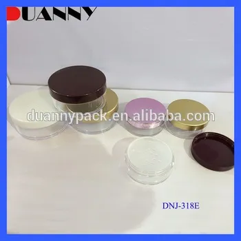 CLEARLY EMPTY POWDER JAR CONTAINER WHOLESALE, COSMETIC JAR CONTAINER