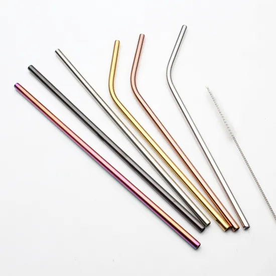 ECO friendly Stainless Steel Straws Metal Drinking Reusable