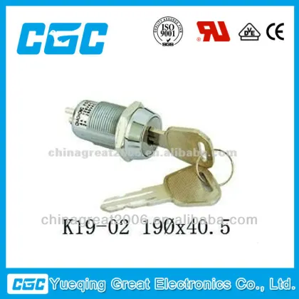 Electronic Key Lock Switch K19-02 electrical switch lock