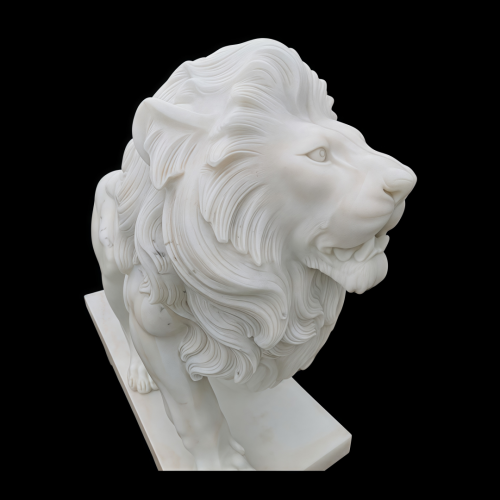 Dúo de escultura de mármol de mármol de mármol con tallas a mano