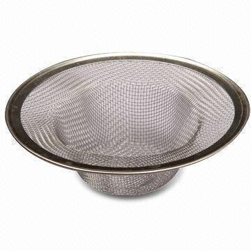 Kitchen Drain Strainer, Made of Stainless Steel, Measures 4 3/8-inch