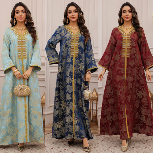 بدلیجات هات فیکس عید V-Neck Jalabiya Abaya