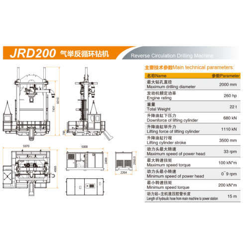 Air-Operated Circulation Drill Gas lift device Reverse Circulation drilling machine Manufactory