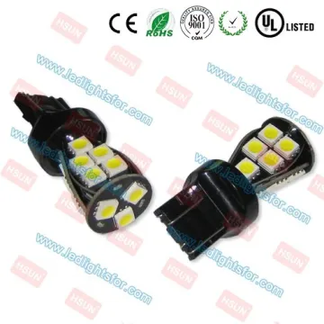 New! 7443 3157 socket xenon white led tail light 7443 5050 18smd led lamp