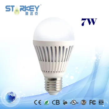 7W White E27/E26/B22 Aluminum LED Bulb Light with Sumsung SMD5630 Chip