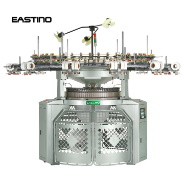 Eastino 32 tum 24 gauge 4 spår 100 matare dubbel tröja interlock cirkulär stickmaskin