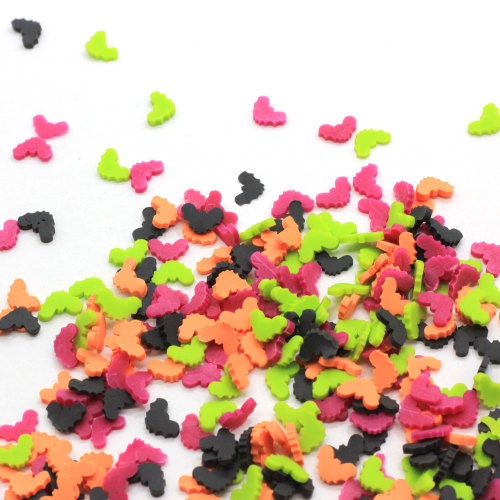 Tranches de chauve-souris en argile polymère colorée Animal artificiel Miniature bricolage accessoires pour ongles Slime Filler
