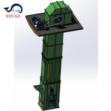 Vertical Gravity Conveyor Systems: SD CAD Brand 210 m3/h Cement Silo TD Belt Vertical Elevators for Quartz Sand and Stone