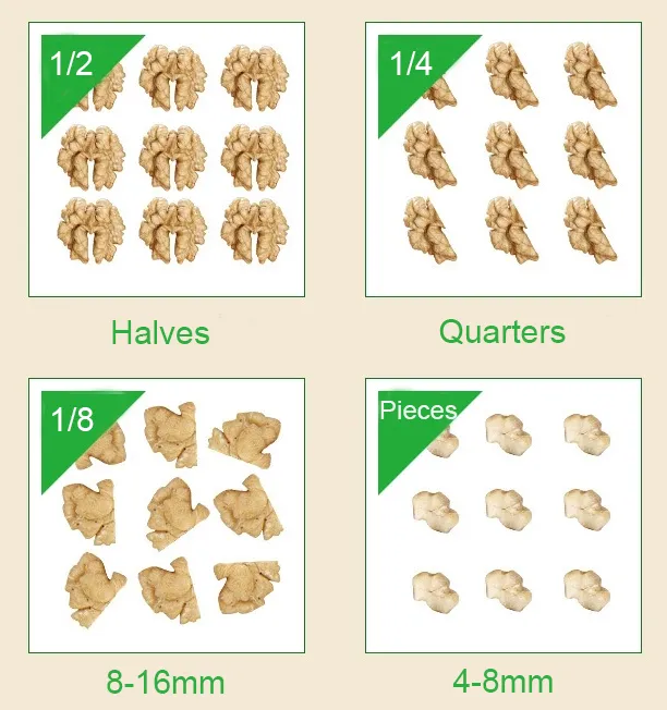 2025 Yunnan Ceviz Çekirdeği 1/2, Besleyici Fındık Çekirdeği, Ekstra Hafif Ceviz Çekirdeği, Yarım Ceviz Çekirdeği