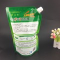 Custom Eco-friendly 2L washing powder standing nozzle bag