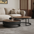 Modern Nesting Coffee Table Set with Drawer