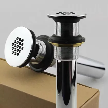 Factory Direct Basin Drainer Pipe Cupc Brass Water Pipe Hot Selling Sink Waste Drainer