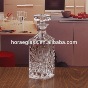 Drinking Wine Decanter Whiskey Wine Glass Bottle With Cap Stopper