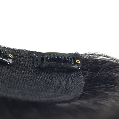 Colored clip in human hair bangs, Brazilian human hair fringes for women