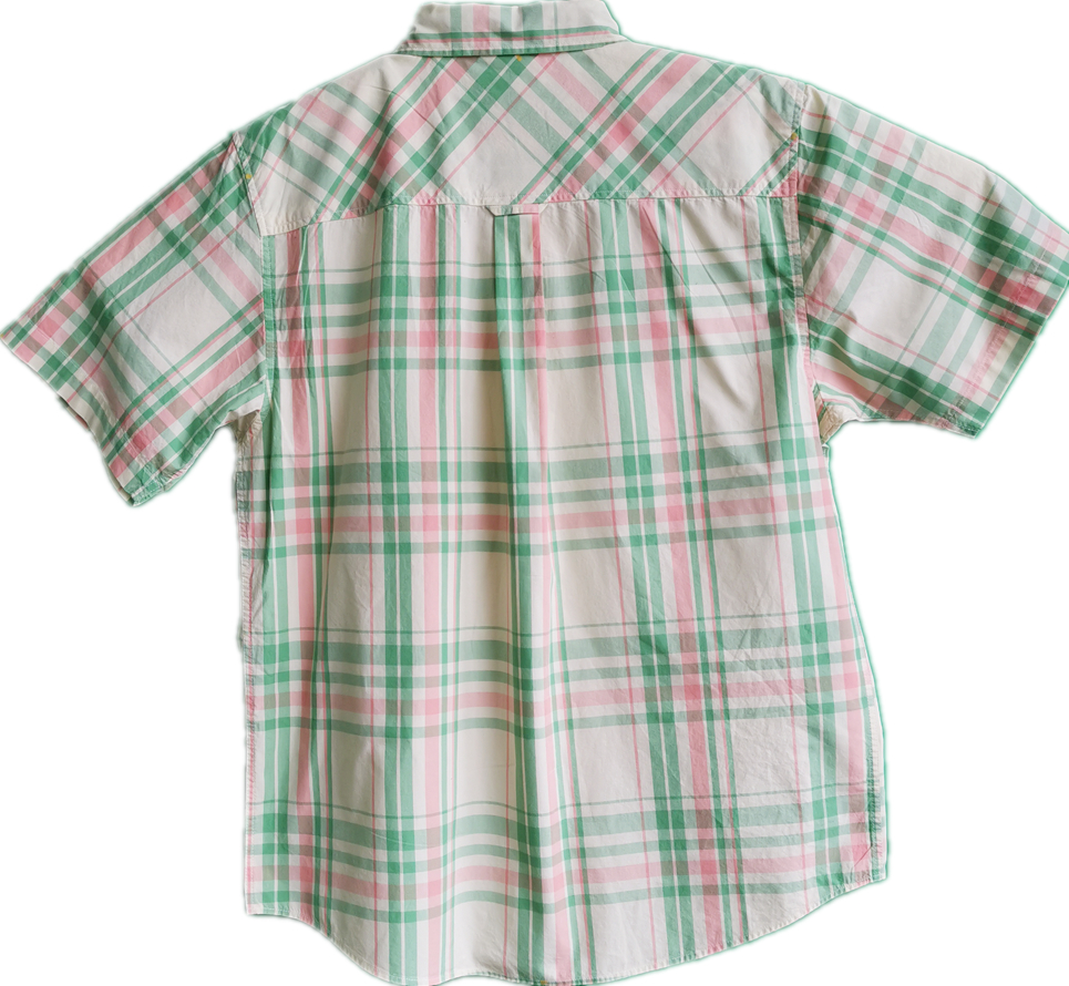 Cotton Y D Short Sleeve Shirt Fabric Washed