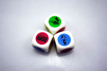 20mm round corner colorful six sides custom printed sex dice