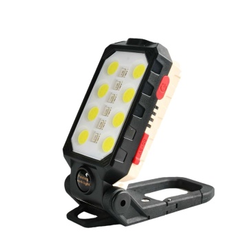 Brightenlux Lampada da lavoro magnetico a 4 modalità-metallo: luce LED T6 ricaricabile USB con display di alimentazione