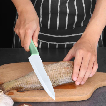 Con dao cá bằng gốm 6 inch với vỏ bọc di động - Công cụ nhà bếp Sushi Sashimi Cutterchef