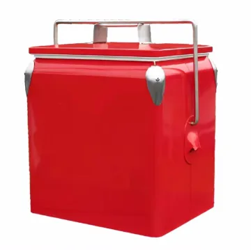 13L Custom Logo Vintage Ice Chest Retro Beverage Mini Metal Cooler Box