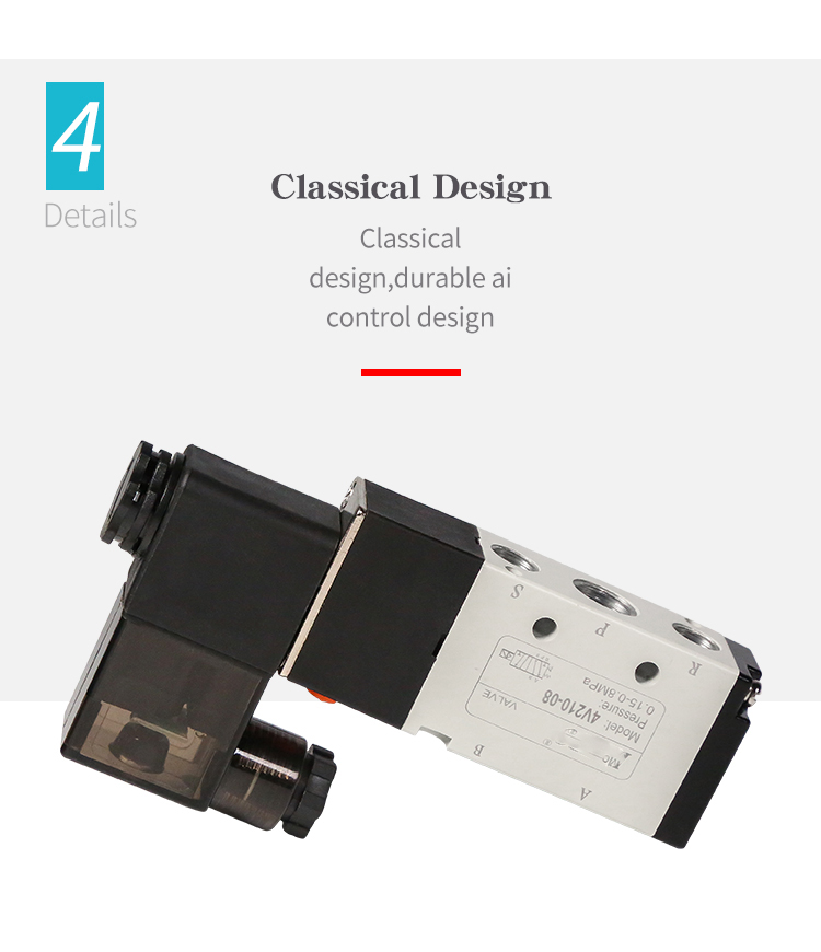 pneumatic solenoid valve 4V210-08 design