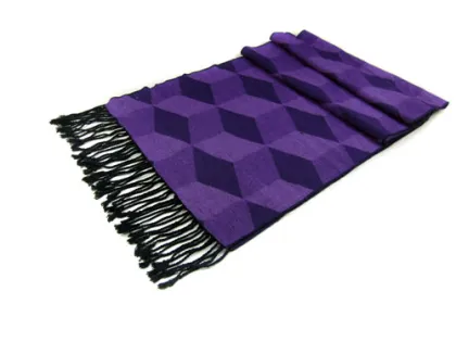 Abstract Purple Men Scarf