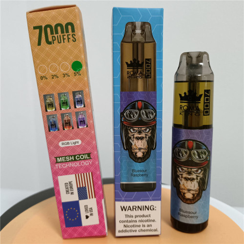 Roma King Tornado 7000 Puffs Großhandel Vape heiß