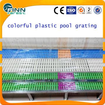 White, green, orange, blue color have UV protect swimming pool antislip grating
