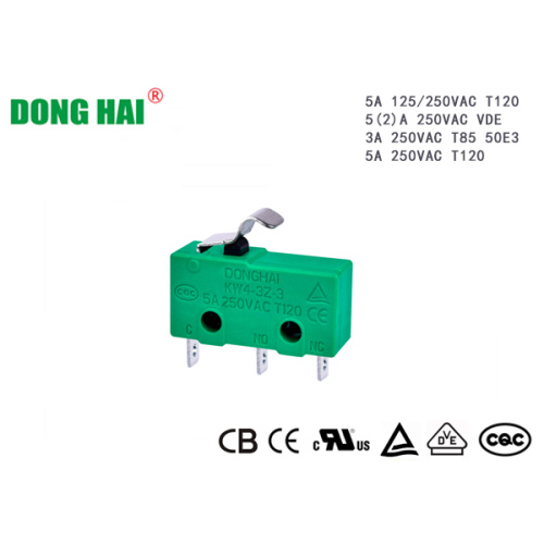 Міні-мікравыключальнік Паяльны тэрмінал Бытавая тэхніка