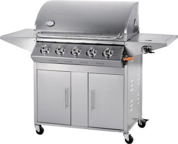 Stainless Steel Professinal Factory Outdoor 5 main burners BBQ Gas Grill