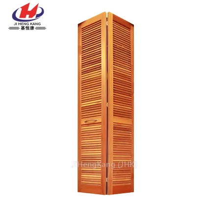 *JHK-ZD 006  Sliding Glass Doors With Blinds Inside Hardwood Louvre Doors Half Louvered Interior Doors