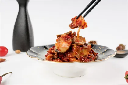 conch slice spicy kimchi flavor