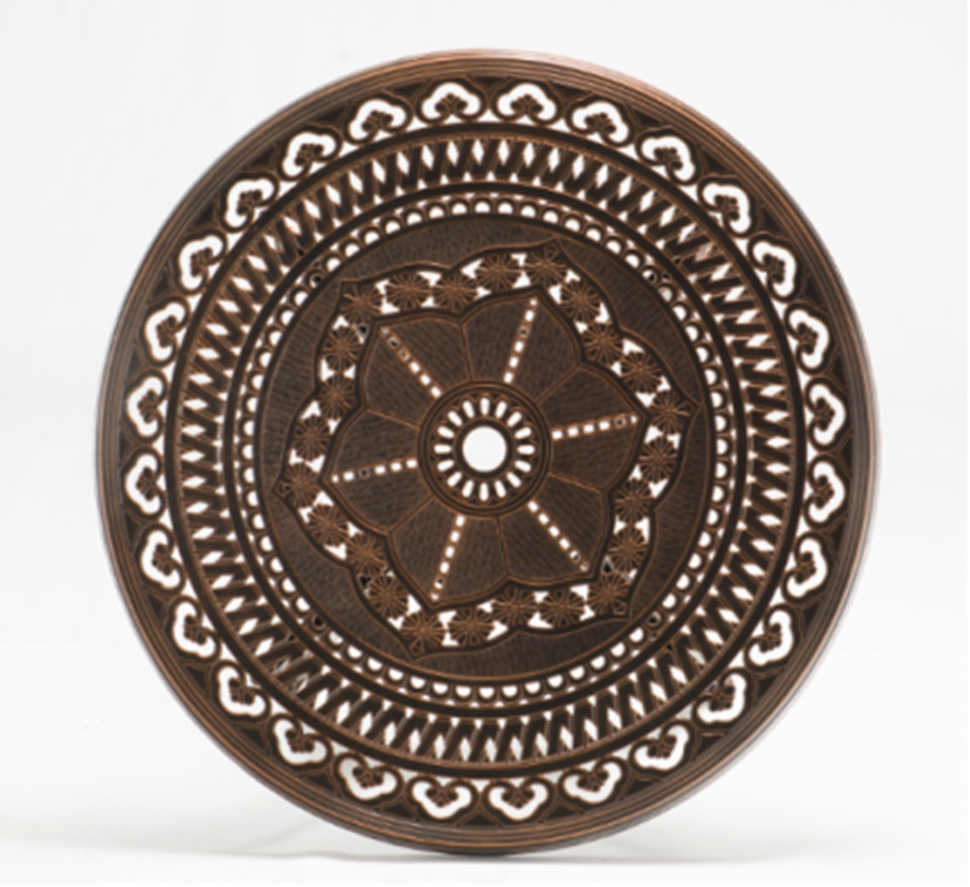 Outdoor cast aluminum table and chair sets 4