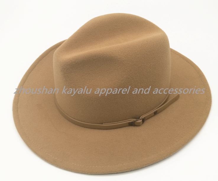 New Style Camel Ladies Felt Cap Finalize The Cap Polyester1