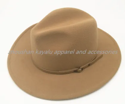 Camel Ladies Felt Cap Finalize the Cap Polyester