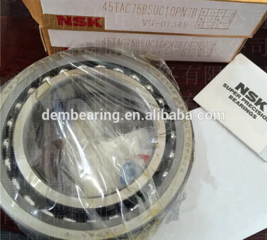 high quality ball screw support bearing 45TAC75B, 45TAC75BSUC10PN7B