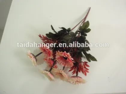The Bunch of Flowers Artificial 7 forks Chrysanthemum Flower Small Pieces Simulation Silk Flower for Decoration