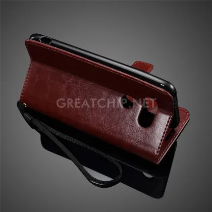 Leather cover case For LG G5, For LG G5 leather case