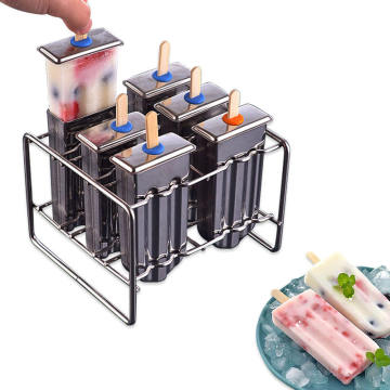 Stainless Steel Ice Cream Mold Popsicle Lolly Tray Pan - Kitchen Tool DIY