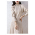 All wool knit dress for women